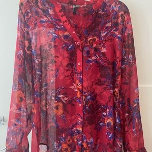 Kut from the Kloth sheer blouse, sz Medium.